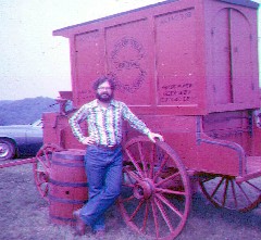 Dan Dorrough; red wagon; Doctor Bells Original Medicine Show